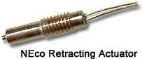 retraction actuator or pyrotechnic pin puller